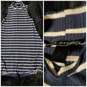 Navy and white dress